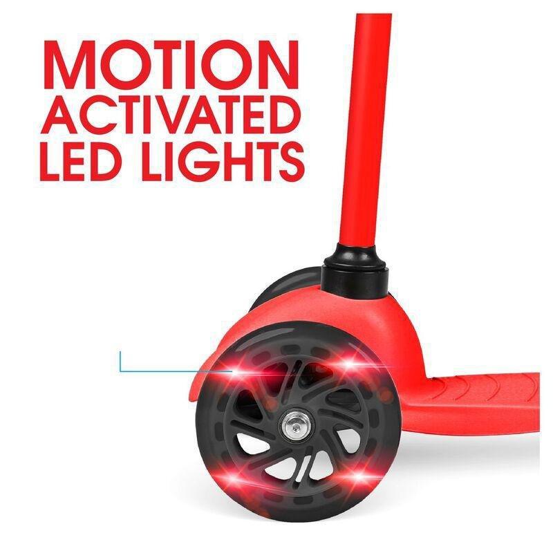 Zycom Zipper Kids' Light-Up Scooter & Helmet Combo - Blue/Red XS/S, , large image number 1