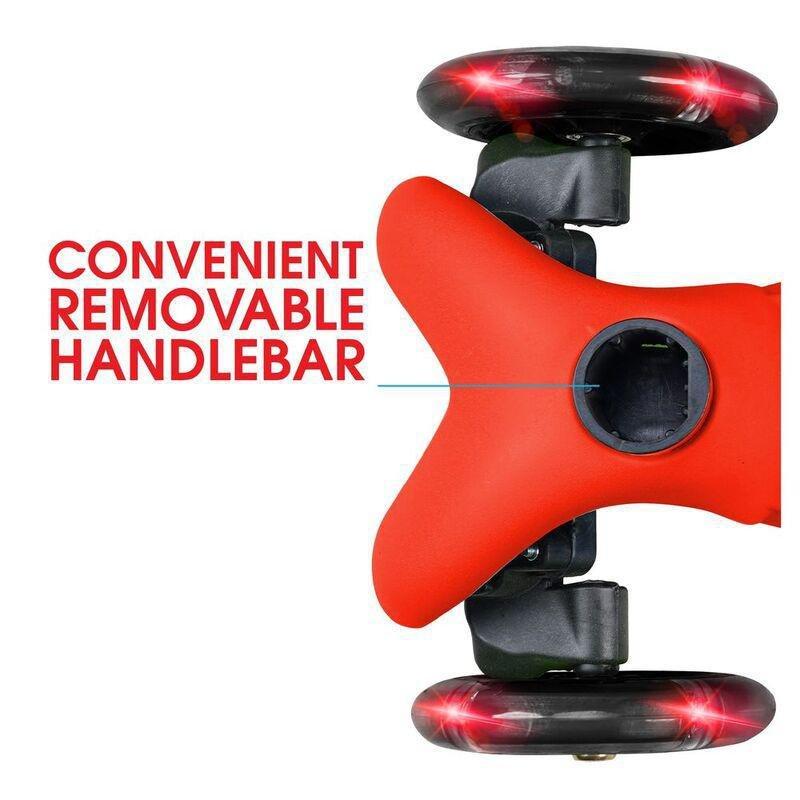 Zycom Zipper Kids' Light-Up Scooter & Helmet Combo - Blue/Red XS/S, , large image number 3