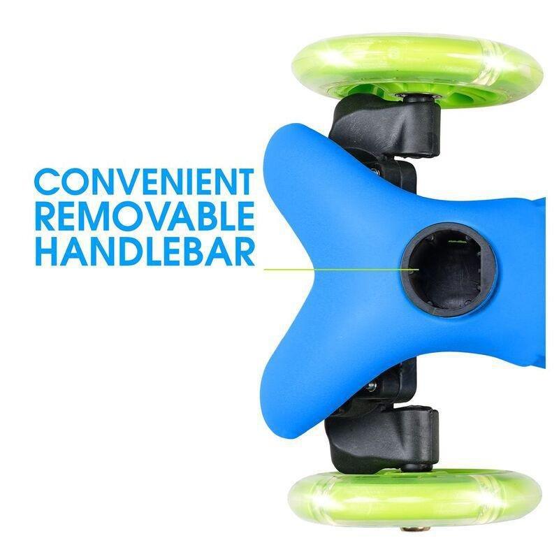 Zycom Zipper Kids' Light-Up Scooter & Helmet Combo - Blue/Teal, , large image number 3