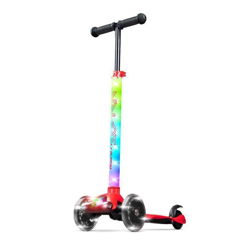 Led light hot sale up scooter