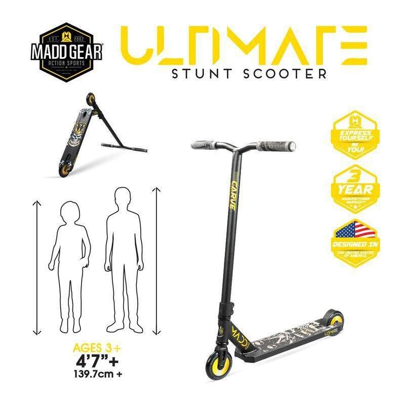 Madd Gear Carve Ultimate Black Kingdom Stunt Scooter, , large image number 1