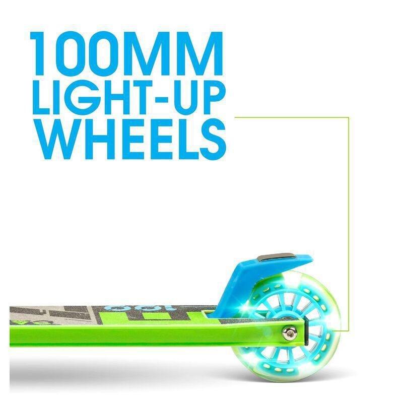Madd Gear Carve Rize 100 Foldable Light-Up Scooter - Teal/Lime, , large image number 3