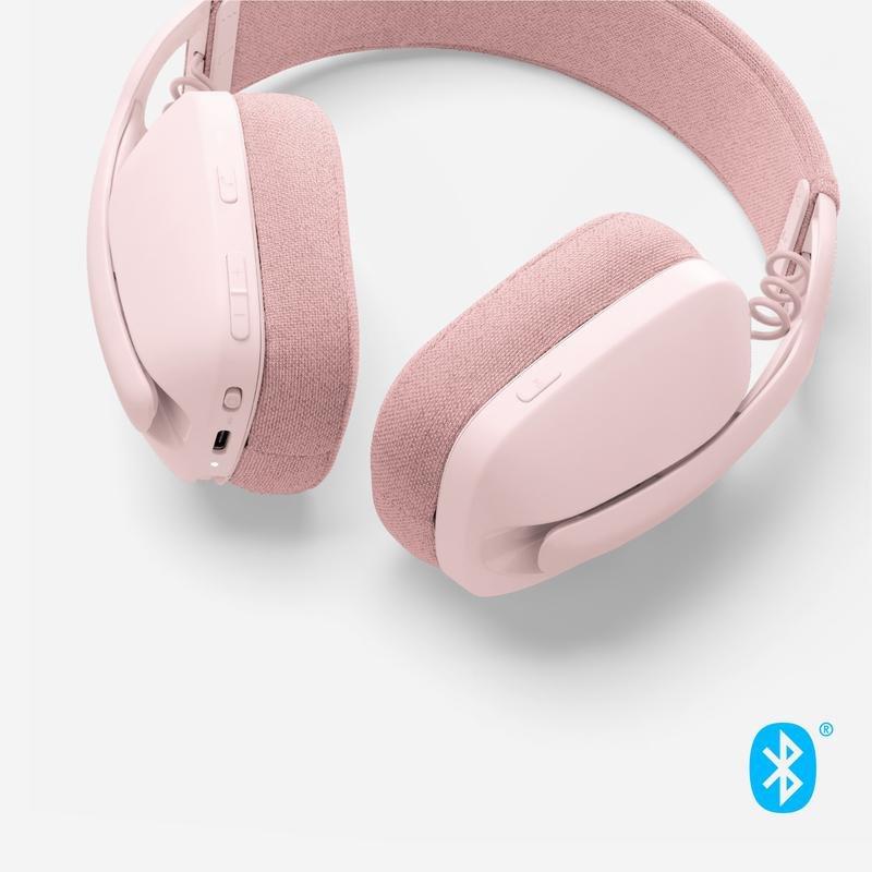Logitech 981-001224 Zone Vibe 100 Wireless Headphones - Rose, , large image number 2
