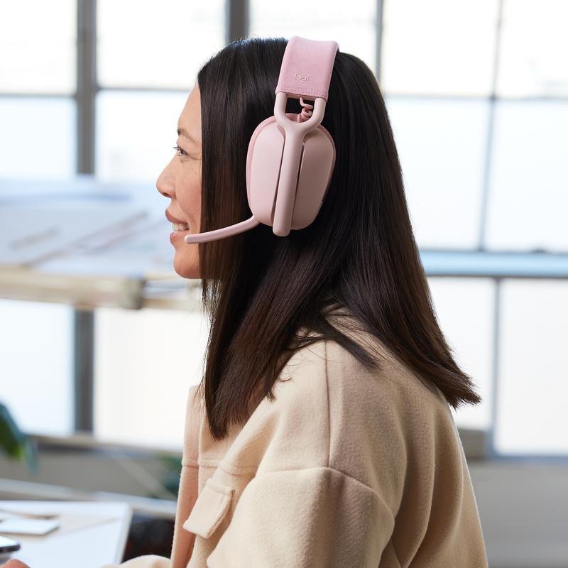 Logitech 981-001224 Zone Vibe 100 Wireless Headphones - Rose, , large image number 3