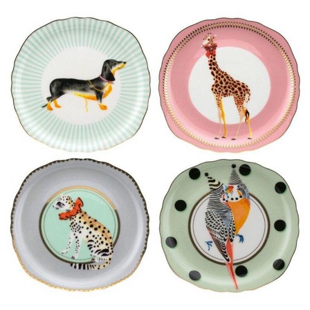 YVONNE ELLEN - Yvonne Ellen Animal Tea Plates 16Cm - Animals (Set of 4)