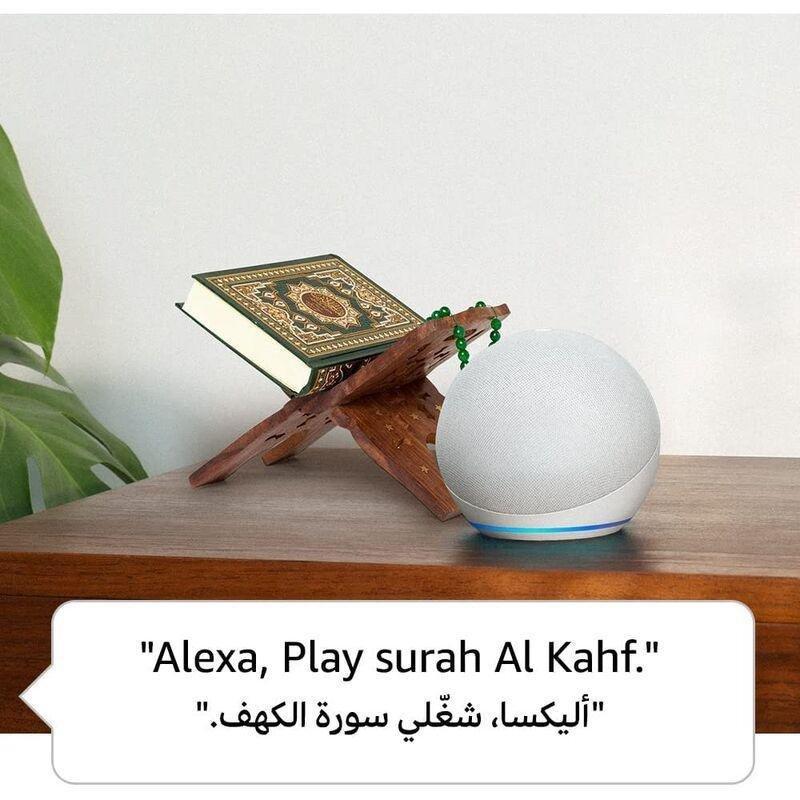 Amazon Echo Dot (5th Gen) Smart Speaker with Alexa - Glacier White, , large image number 4