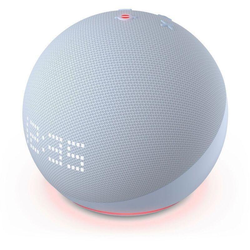 AMAZON - Amazon Echo Dot (5th Gen) Smart Speaker with Clock and Alexa - Cloud Blue