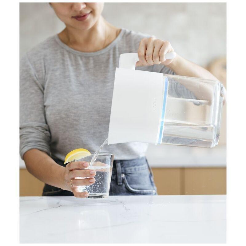 LARQ Pitcher PureVis Pure White with Advanced Filter - 1.9L/8-Cup, , large image number 6