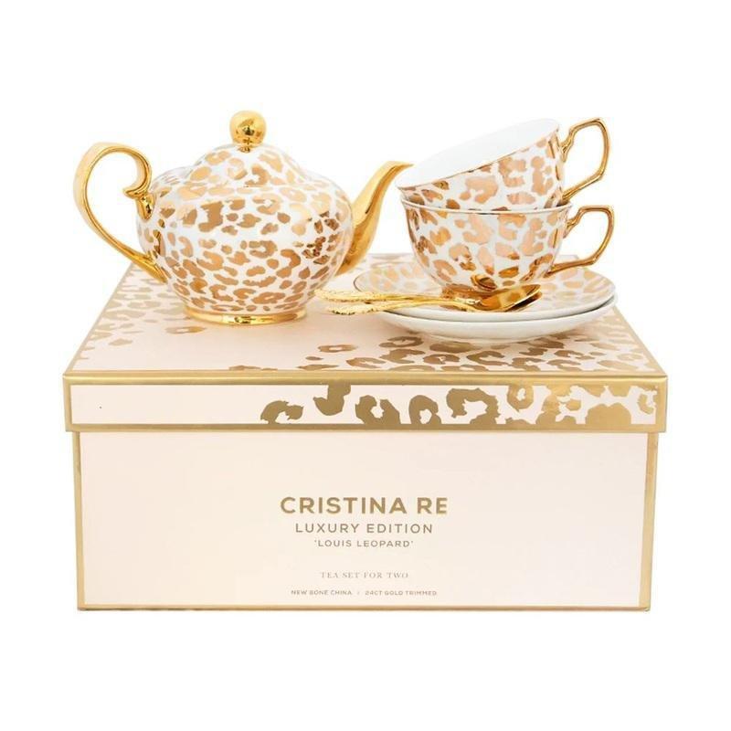 Cristina Re Luxury Louis Leopard Teaset (Cup of 2), , large image number 0