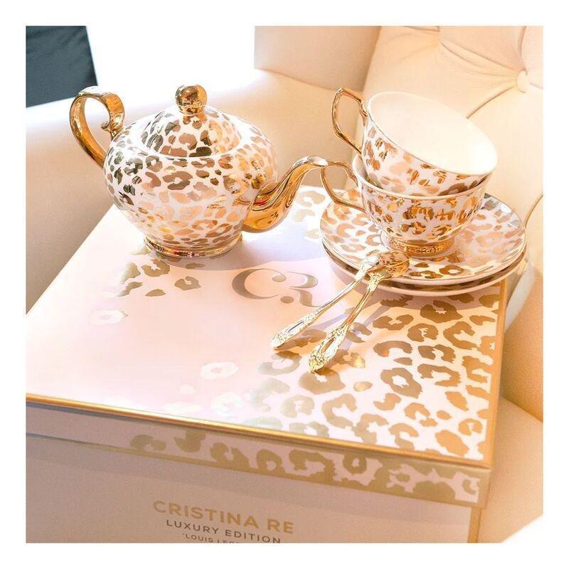 Cristina Re Luxury Louis Leopard Teaset (Cup of 2), , large image number 2