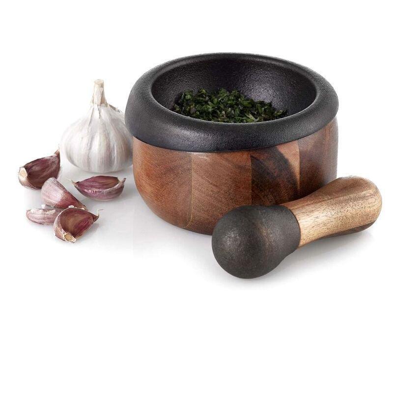 Adhoc Mortar & Pestle 13cm Cast - Iron & Wood, , large image number 2