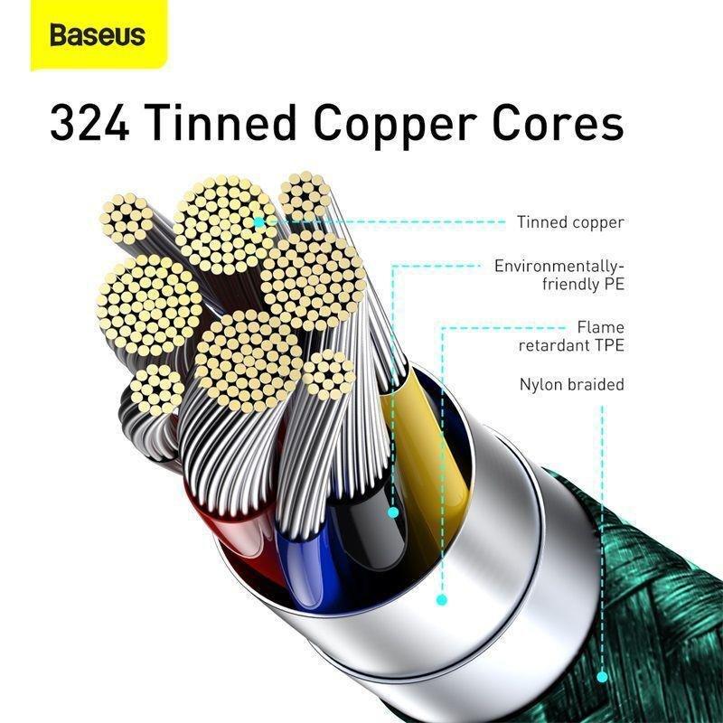 Baseus Display Fast Charging Data Cable Type-C to Type-C 100W 2m - Green, , large image number 7