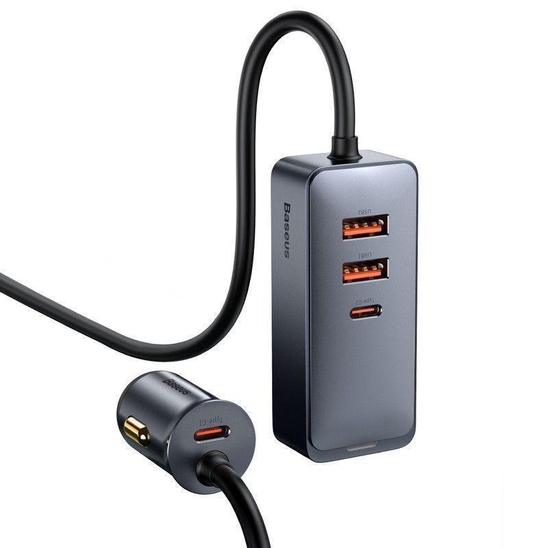 Baseus Share Together PPS Multi-port Fast Charging Car Charger With Extension, , medium