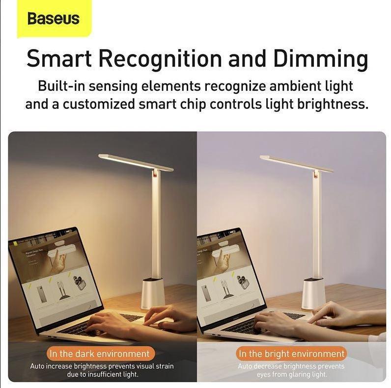 Baseus Smart Eye Series Rechargeable Folding Reading Desk Smart Lamp - White, , large image number 1