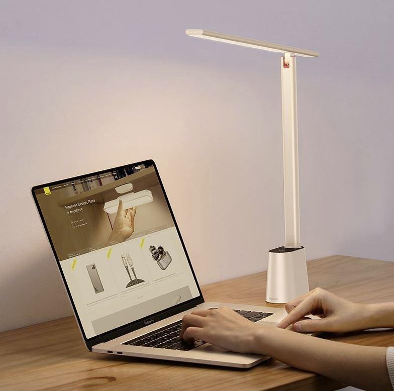 Baseus Smart Eye Series Rechargeable Folding Reading Desk Smart Lamp - White, , large image number 4