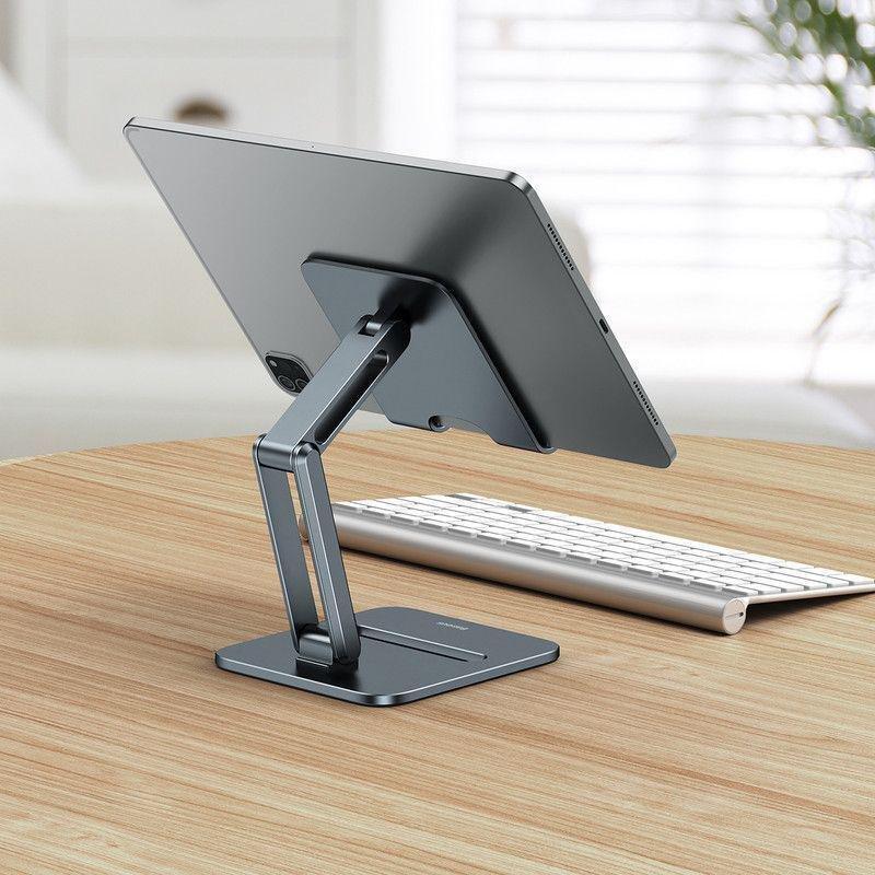 Baseus Desktop Biaxial Foldable Metal Tablet Stand - Grey, , large image number 1