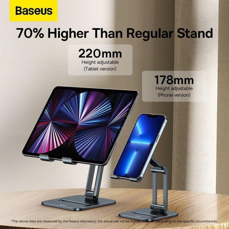 Baseus Desktop Biaxial Foldable Metal Tablet Stand - Grey, , large image number 2