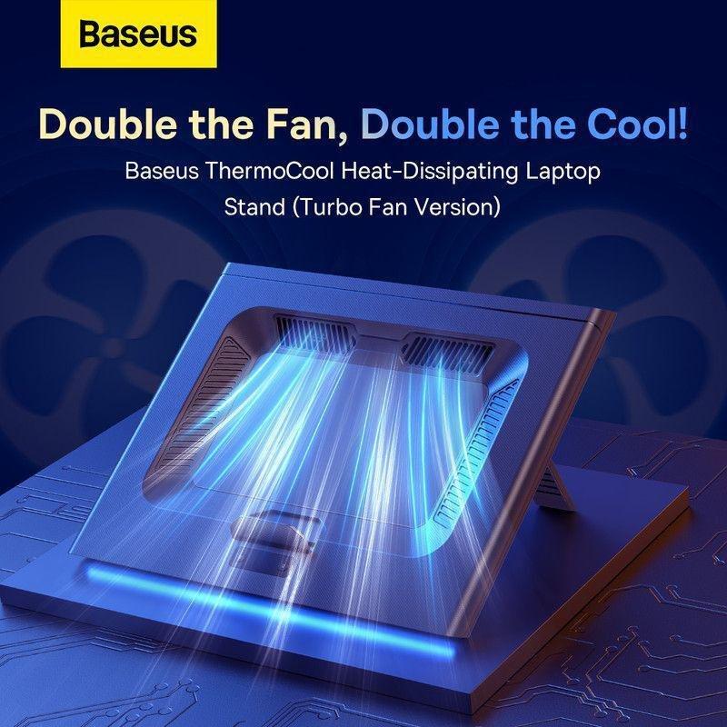 Baseus ThermoCool Heat-Dissipating Laptop Stand Turbo Fan Version - Gray, , large image number 8