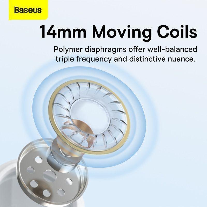 Baseus Encok C17 Type-C lateral in-ear Wired Earphone - White, , large image number 1