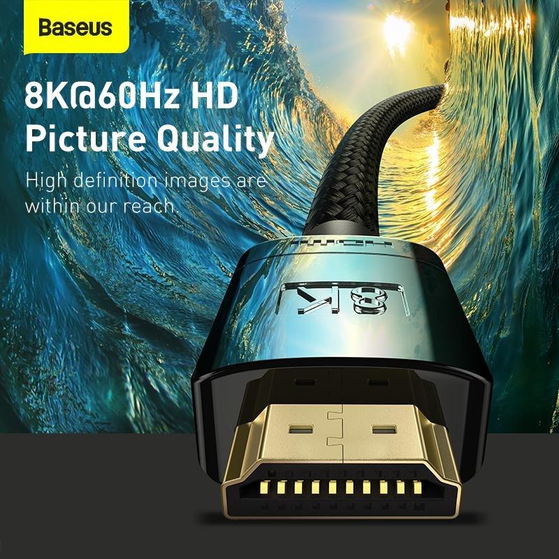 Baseus High Definition Series HDMI 8K to HDMI 8K Adapter Cable 1m - Black, , large image number 4