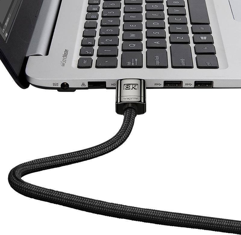 Baseus High Definition Series HDMI 8K to HDMI 8K Adapter Cable 1m - Black, , large image number 8