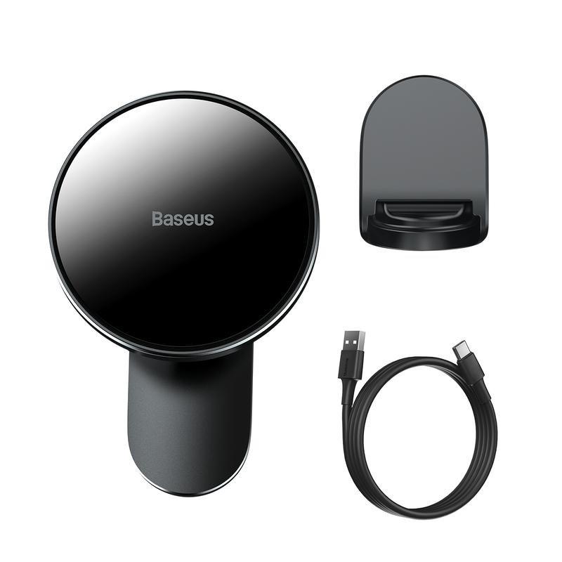 Baseus Big Energy Car Mount Wireless Charger - Black, , large image number 2