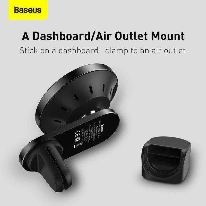 Baseus Big Energy Car Mount Wireless Charger - Black, , large image number 8