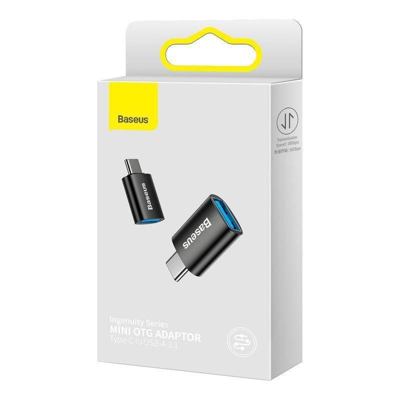 Baseus Ingenuity Series Mini OTG Adaptor Type-C to USB-A 3.1 - Black, , large image number 1