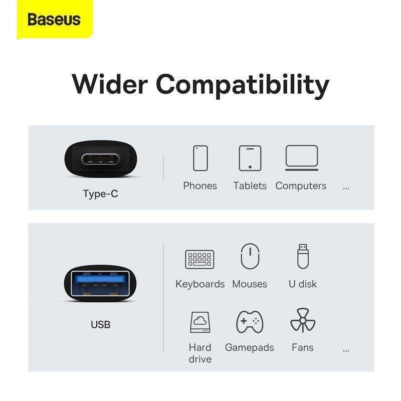 Baseus Ingenuity Series Mini OTG Adaptor Type-C to USB-A 3.1 - Black, , large image number 4