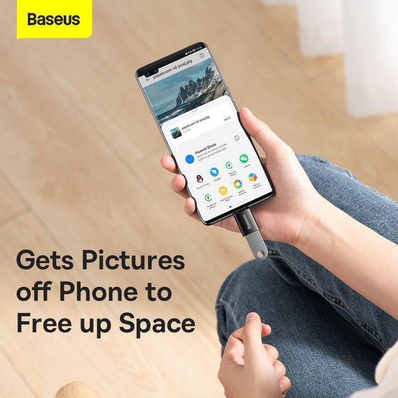 Baseus Ingenuity Series Mini OTG Adaptor Type-C to USB-A 3.1 - Black, , large image number 6