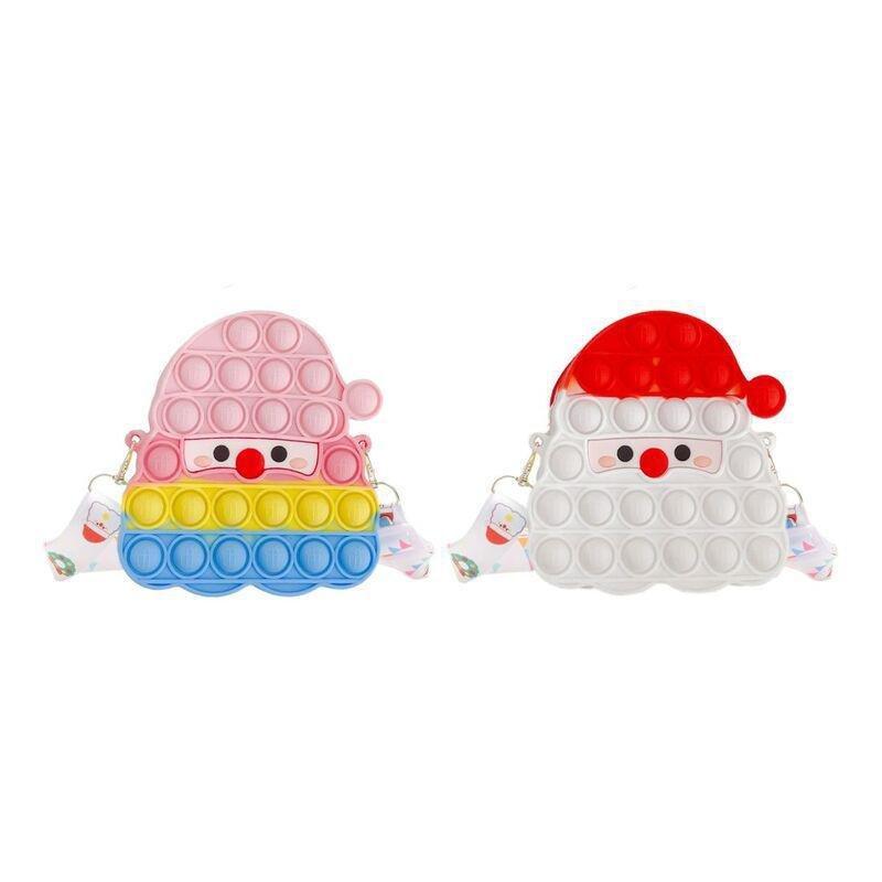 Squizz Toys Pop The Bubble Santa Face Purse (Assorted - Includes 1), , large image number 0