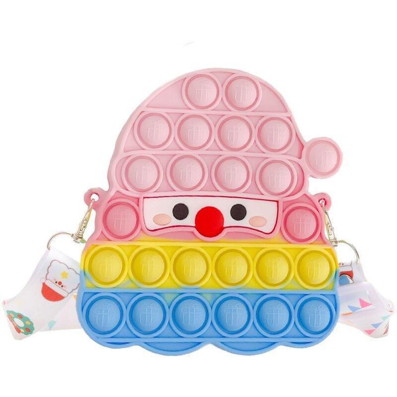 Squizz Toys Pop The Bubble Santa Face Purse (Assorted - Includes 1), , large image number 1