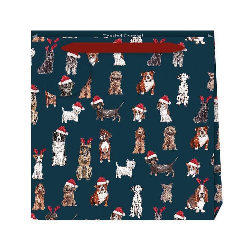 Toasted Crumpet Christmas Dogs Medium Bag (22 x 22 x 8cm), , medium