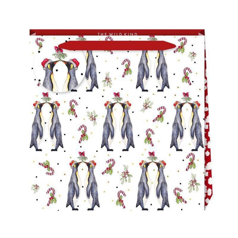 The Wild Kind London Penguin Kiss Medium Bag (22 x 22 x 8cm), , large image number 0
