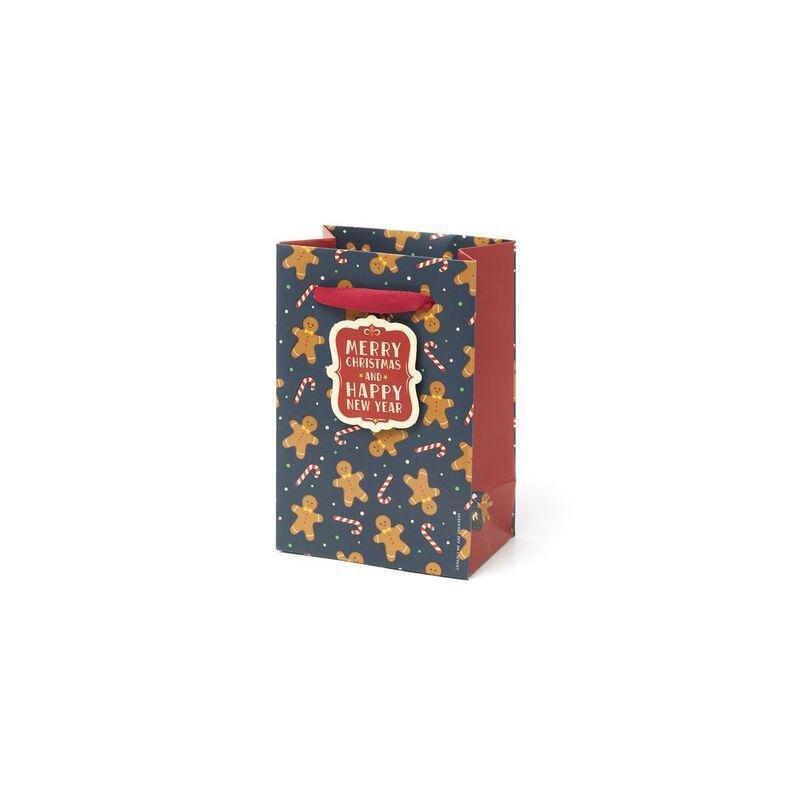 Legami Christmas Gift Bag - Small - Gingerbread, , medium