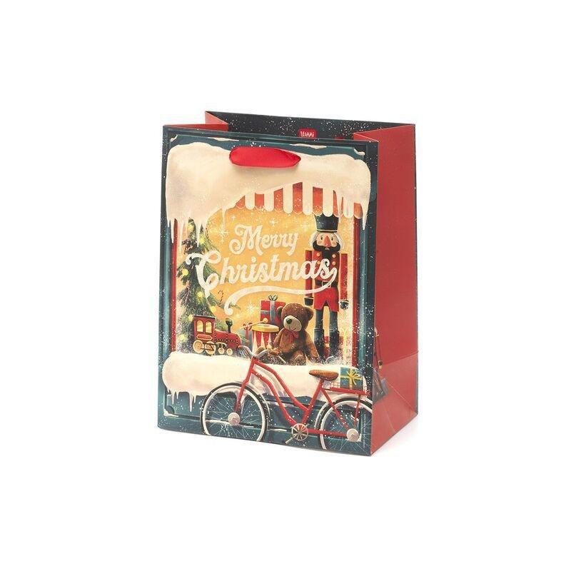 Legami Christmas Gift Bag - Medium - Xmas Window, , medium