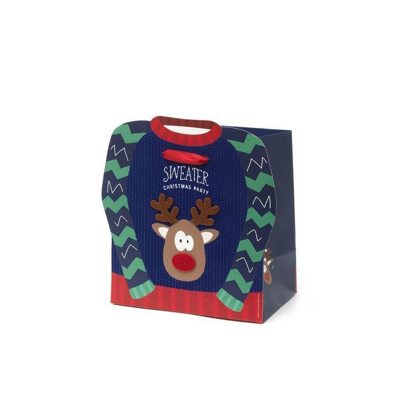 Legami Christmas Gift Bag - Medium - Reindeer, , large image number 0