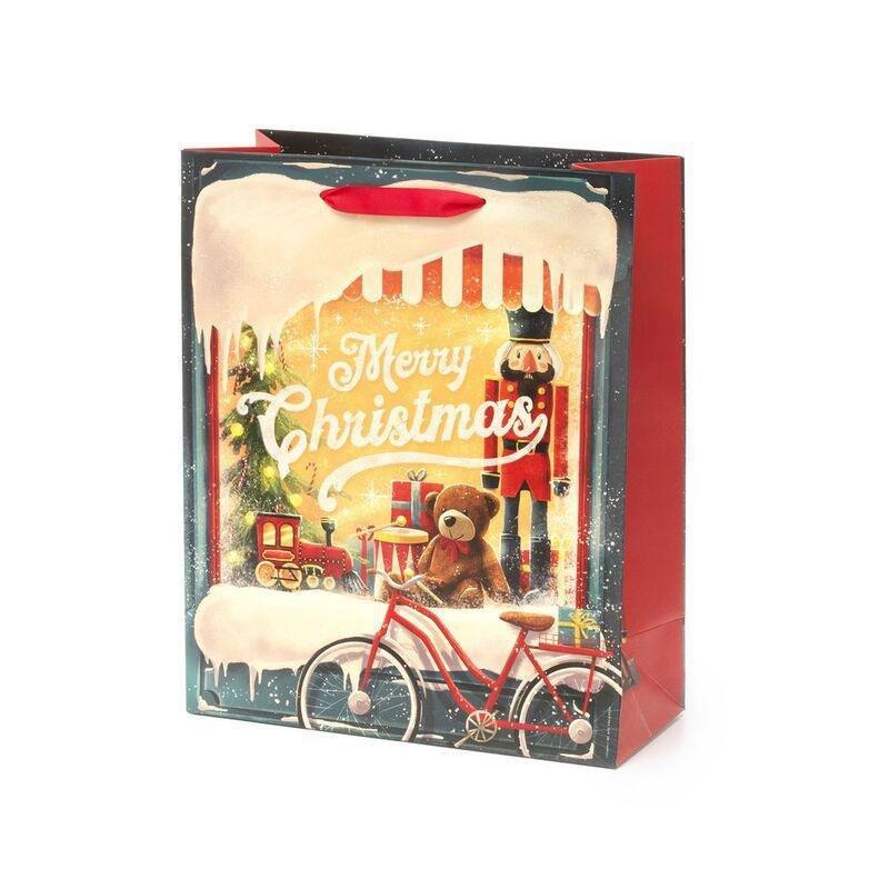 Legami Christmas Gift Bag - Large - Xmas Window, , medium