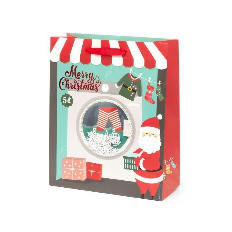 Legami Christmas Gift Bag - Large - Santa Claus, , medium