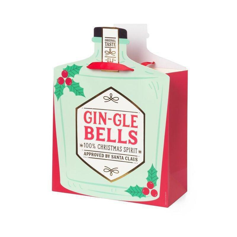 Legami Christmas Gift Bag - Large - Gin, , medium