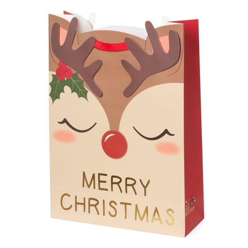 Legami Christmas Gift Bag - X-Large - Reindeer, , medium