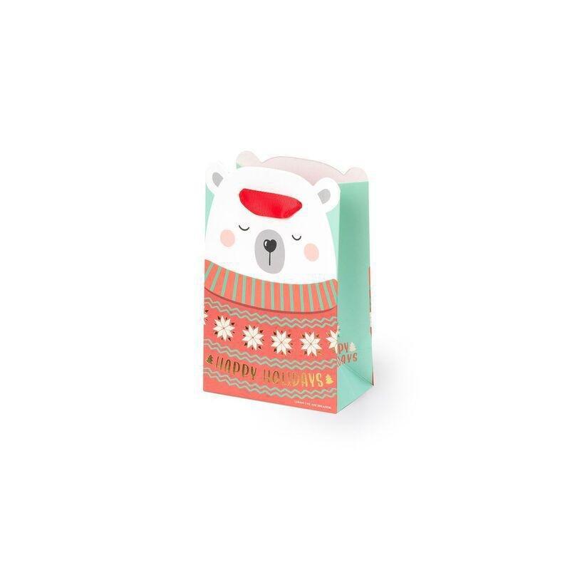 Legami Christmas Gift Bag - Small - Polar Bear, , medium