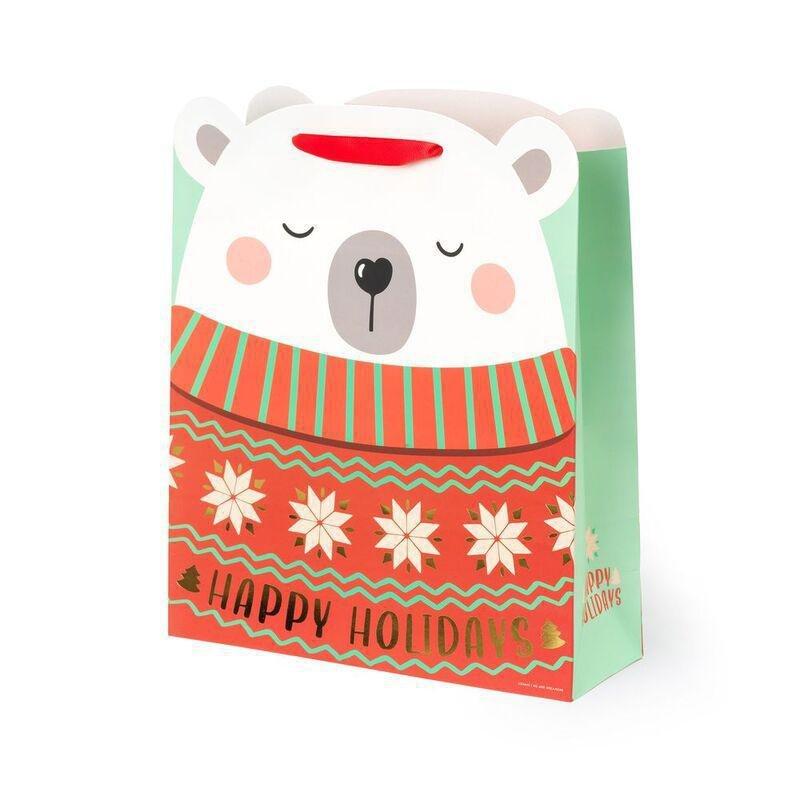 Legami Christmas Gift Bag - Large - Polar Bear, , medium