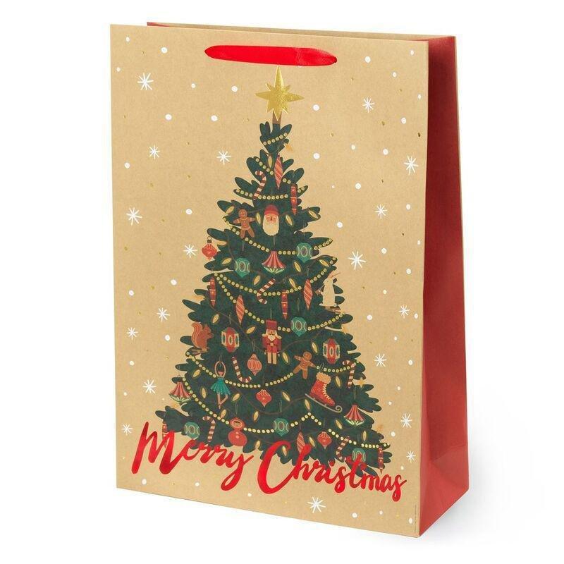 Legami Christmas Gift Bag - X-Large - Xmas Tree, , medium