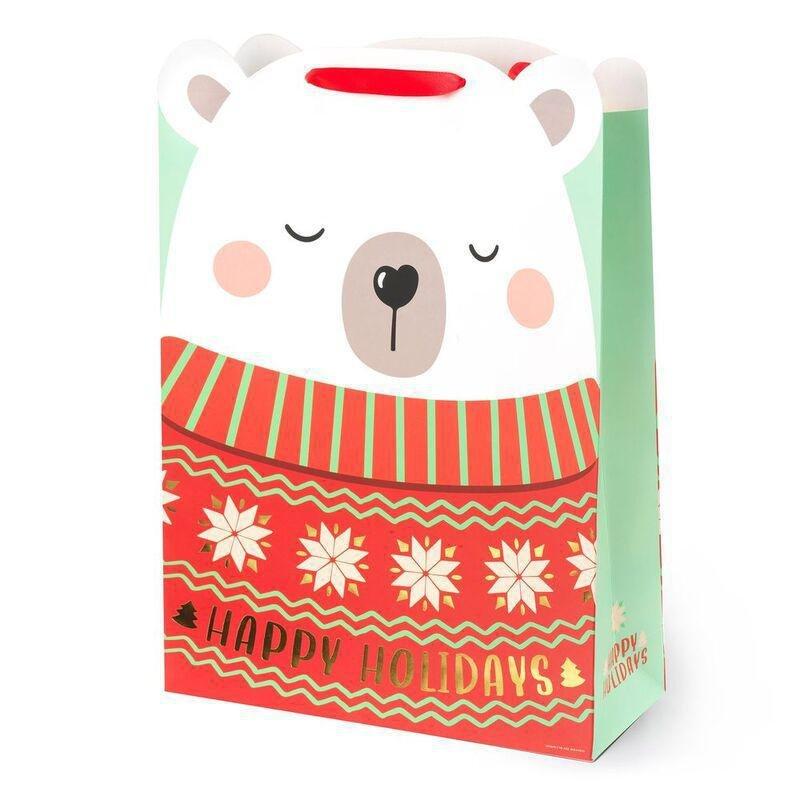 Legami Christmas Gift Bag - X-Large - Polar Bear, , large image number 0