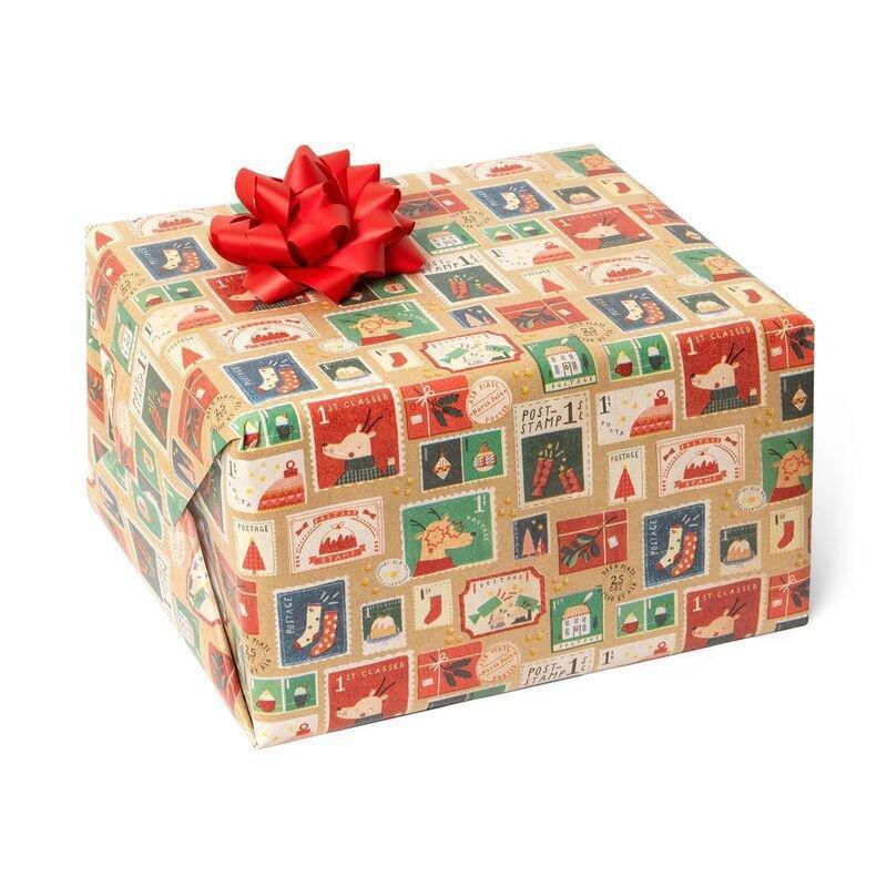 Legami Christmas Wrapping Paper - Stamps, , large image number 0