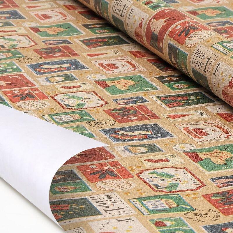 Legami Christmas Wrapping Paper - Stamps, , large image number 1