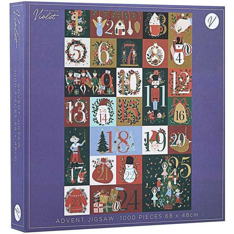 Design By Violet Advent Jigsaw Puzzle (1000 Pcs), , large image number 0