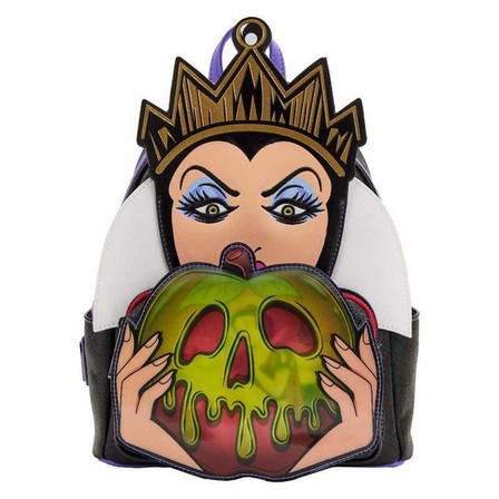 LOUNGEFLY - Loungefly Leather Disney Villains Scene Evil Queen Apple Mini Backpack