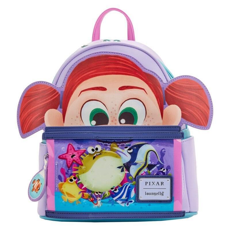 Loungefly Leather Disney Pixar Moments Finding Nemo Darla Mini Backpack, , large image number 0